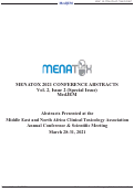 Cover page: MENATOX 2021 CONFERENCE ABSTRACTS