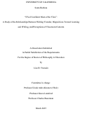 Cover page: "I Feel Confident Most of the Time": A Study of the Relationships Between Writing Transfer, Dispositions Toward Learning and Writing, and Perceptions of Classroom Contexts