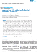 Cover page: Advanced Dual RNN Architecture for Electrical Motor Fault Classification