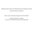 Cover page: Disturbing Inequities: Exploring the Relationship Between Racial Disparities in Special Education Identification and Discipline