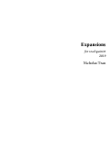 Cover page: Expansions