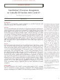 Cover page: Interleukin-6 Receptor Antagonists in Critically Ill Patients with Covid-19.