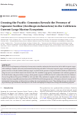 Cover page: Crossing the Pacific: Genomics Reveals the Presence of Japanese Sardine (Sardinops melanosticta) in the California Current Large Marine Ecosystem