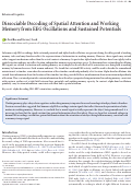 Cover page: Dissociable Decoding of Spatial Attention and Working Memory from EEG Oscillations and Sustained Potentials