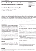 Cover page: From a Machine Saw to a Case of Mycobacterium Fortuitum Pyomyositis