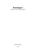 Cover page: Sonología I