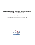 Cover page: Network Bandwidth Utilization Forecast Model on High Bandwidth Network