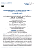 Cover page: Midlatitude atmospheric circulation responses under 1.5 and 2.0 ∘C warming and implications for regional impacts