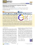 Cover page: Magnetism and Thermoelectric Properties of the Zintl Semiconductor: Eu21Zn4As18.