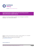 Cover page: Second‐generation antidepressants for preventing seasonal affective disorder in adults