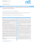 Cover page: Effect of renal impairment on atherosclerosis: only partially mediated by homocysteine