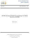 Cover page: AVCEM: Advanced Vehicle Cost and Energy Use Model. Overview of AVCEM
