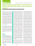 Cover page: Digital droplet PCR and IDAA for the detection of CRISPR indel edits in the malaria species Anopheles stephensi