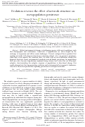 Cover page: Evolution reverses the effect of network structure on metapopulation persistence.