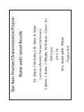 Cover page: San Juan Fracture Characterization Project: Status and current 
results