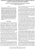 Cover page: Preschoolers use minimal statistical information about social groups to infer thepreferences and group membership of individuals