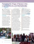 Cover page: Promoting the Image of Nurses in the Local Community and Internationally