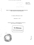 Cover page: SPARK CHAMBER NEUTRON AND PROTON SPECTROMETER: FIRST REPORT ON PERFORMANCES