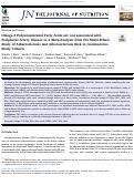 Cover page: Omega-3 Polyunsaturated Fatty Acids are not associated with Peripheral Artery Disease in a Meta-Analysis from the Multi-Ethnic Study of Atherosclerosis and Atherosclerosis Risk in Communities Study Cohorts.