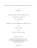 Cover page: Applications of Time Synchronized Measurements in the Electric Grid