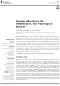 Cover page: Transposable Elements, Inflammation, and Neurological Disease