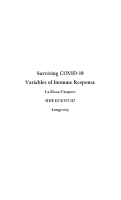 Cover page of Surviving COVID-19 Variables of Immune Response