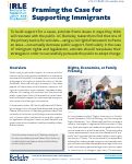 Cover page of Framing the Case for Supporting Immigrants