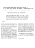 Cover page: Uncompensated magnetization and exchange-bias field in La0.7Sr0.3MnO3/YMnO3 bilayers: The influence of the ferromagnetic layer