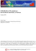 Cover page: Globalization of E-commerce: Environment and Policy of Taiwan