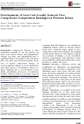 Cover page: Development of Low-Cost Locally Sourced Two-Component Compression Bandages in Western Kenya