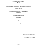 Cover page: “Ready to Transition”? Writing Across High School and College Contexts