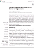 Cover page: The Aging Heart: Mitophagy at the Center of Rejuvenation