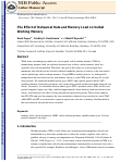 Cover page: The effect of rehearsal rate and memory load on verbal working memory