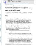 Cover page: Limited sampling pharmacokinetics of subcutaneous ondansetron in healthy geriatric cats, cats with chronic kidney disease, and cats with liver disease