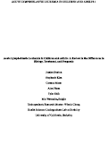 Cover page of Acute Lymphoblastic Leukemia in Children and Adults: A Review of the Differences in Biology, Treatment, and Prognosis