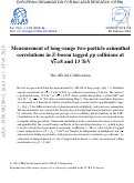 Cover page: Measurement of long-range two-particle azimuthal correlations in Z-boson tagged pp collisions at s=8 and 13 TeV