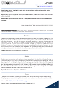 Cover page: Biopólis, necrópolis, ‘blackpolis’: notas para un nuevo léxico político en los análisis socio- espaciales del racismo