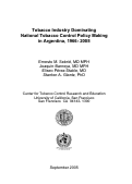 Cover page: Tobacco Industry Dominating National Tobacco Policy Making in Argentina, 1966-2005