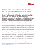 Cover page: Erratum: Comprehensive multi-center assessment of small RNA-seq methods for quantitative miRNA profiling