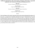 Cover page: Calibration information reduces bias during estimation of factorials: A (partial) replication and extension of Tversky and Kahneman (1973)