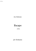 Cover page: Escape