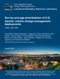 Cover page: Survey and gap prioritization of U.S. electric vehicle charge management deployments