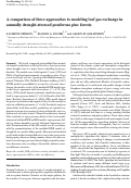 Cover page: A comparison of three approaches to modeling leaf gas exchange in annually drought-stressed ponderosa pine forests