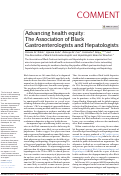 Cover page: Advancing health equity: The Association of Black Gastroenterologists and Hepatologists