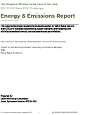 Cover page of The Villages at 995 East Santa Clara St, San Jose: Energy &amp; Emission Report