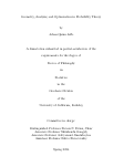 Cover page: Geometry, Analysis, and Optimization in Probability Theory