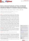 Cover page: Diverse Commensal Escherichia coli Clones and Plasmids Disseminate Antimicrobial Resistance Genes in Domestic Animals and Children in a Semirural Community in Ecuador