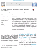 Cover page: The evolving instability of the remnant Larsen B Ice Shelf and its tributary glaciers