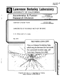 Cover page: CHARACTERISTICS OF THE BERKELEY MULTI-CUSP ION SOURCE