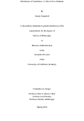 Cover page: Elicitations of Confidence: A Tale of Two Methods